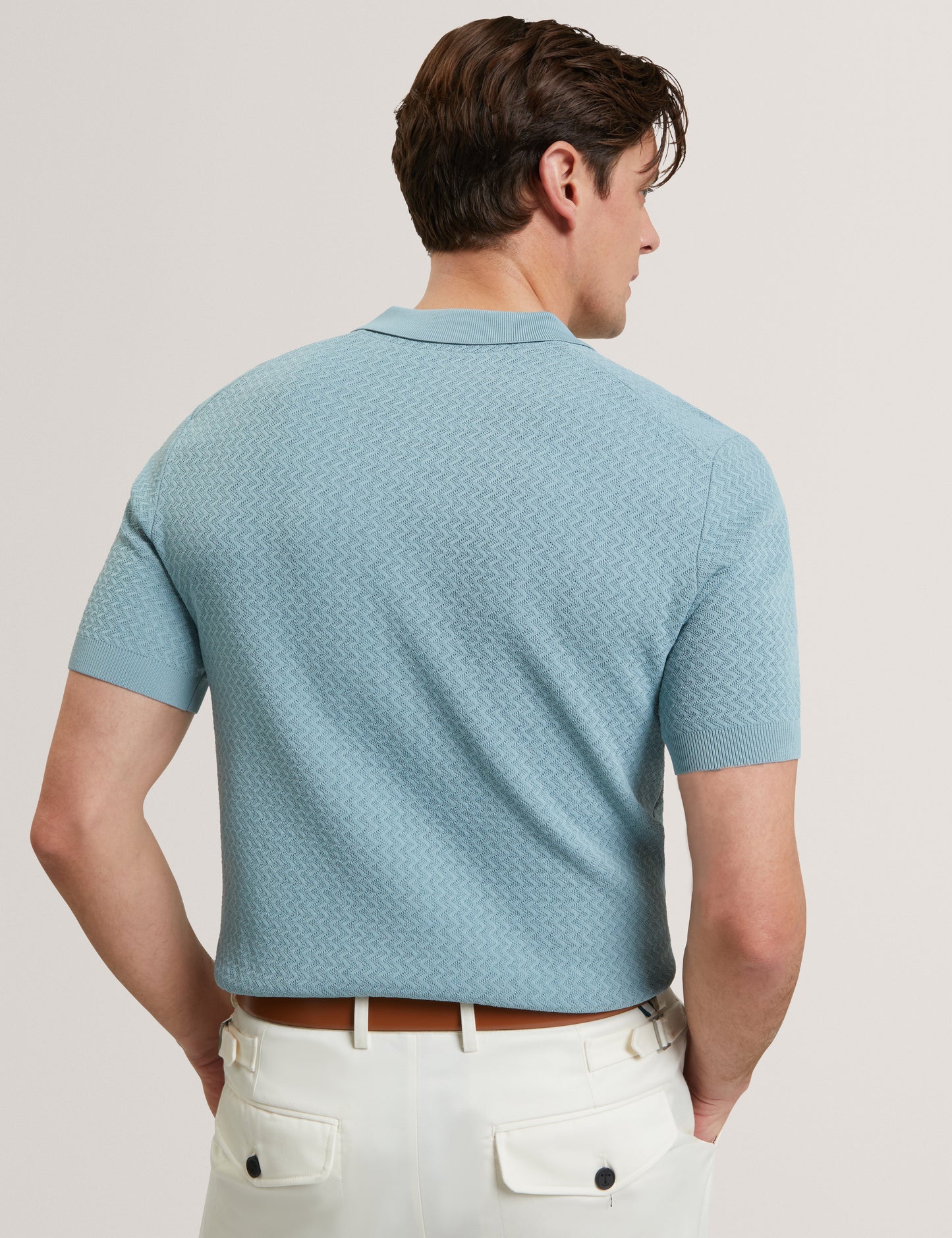 LUTHEN: Ss Zig Zag Stitch Polo