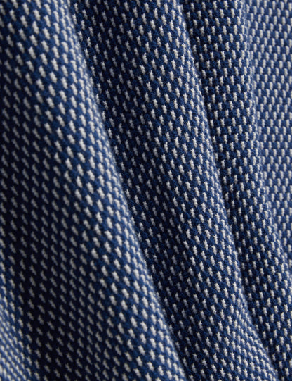NOLIVA: Ss Small Stitch Button Through Polo