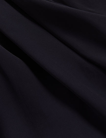 RHAEAA: Tie Detail Midi Shirt Dress