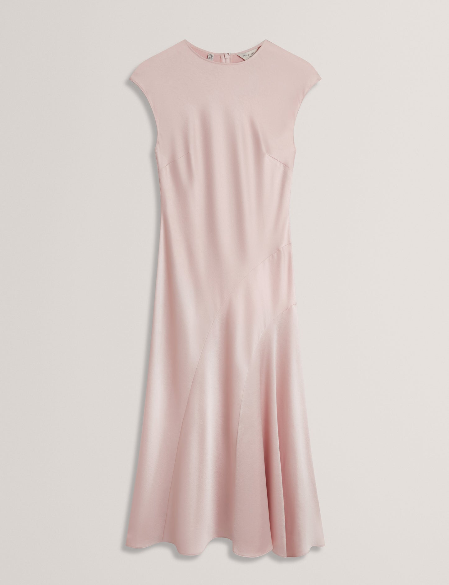 MAIYBE: Sleeveless Asymmetric Midi Dress