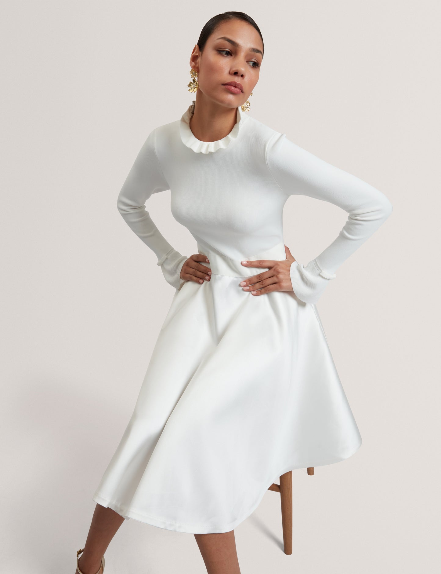 ZADI: Frill Skirt Dress