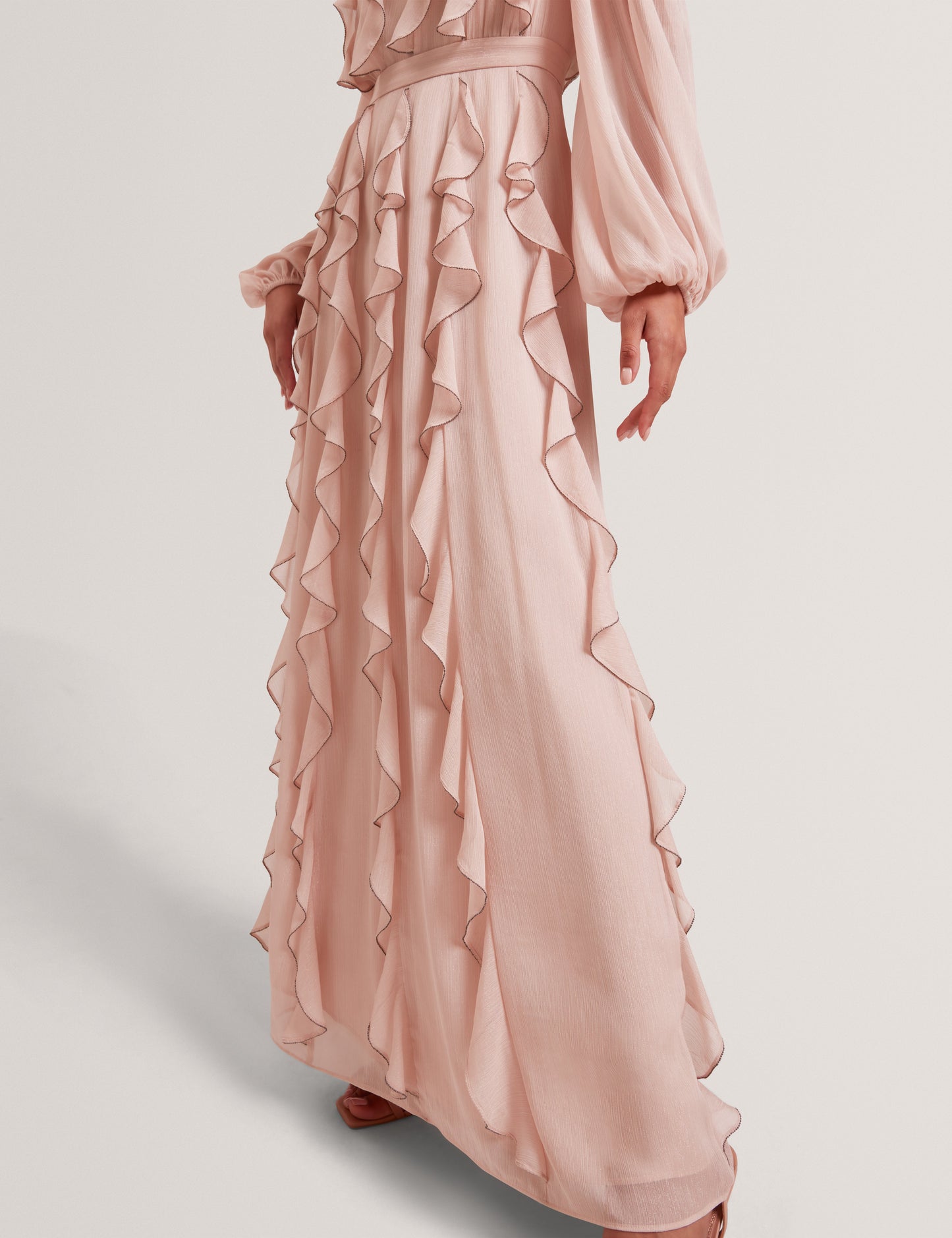LIYANNA: Ruffle Maxi Dress