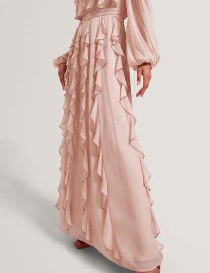 LIYANNA: Ruffle Maxi Dress