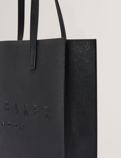 SOOCON: Crosshatch Large Icon Bag Black