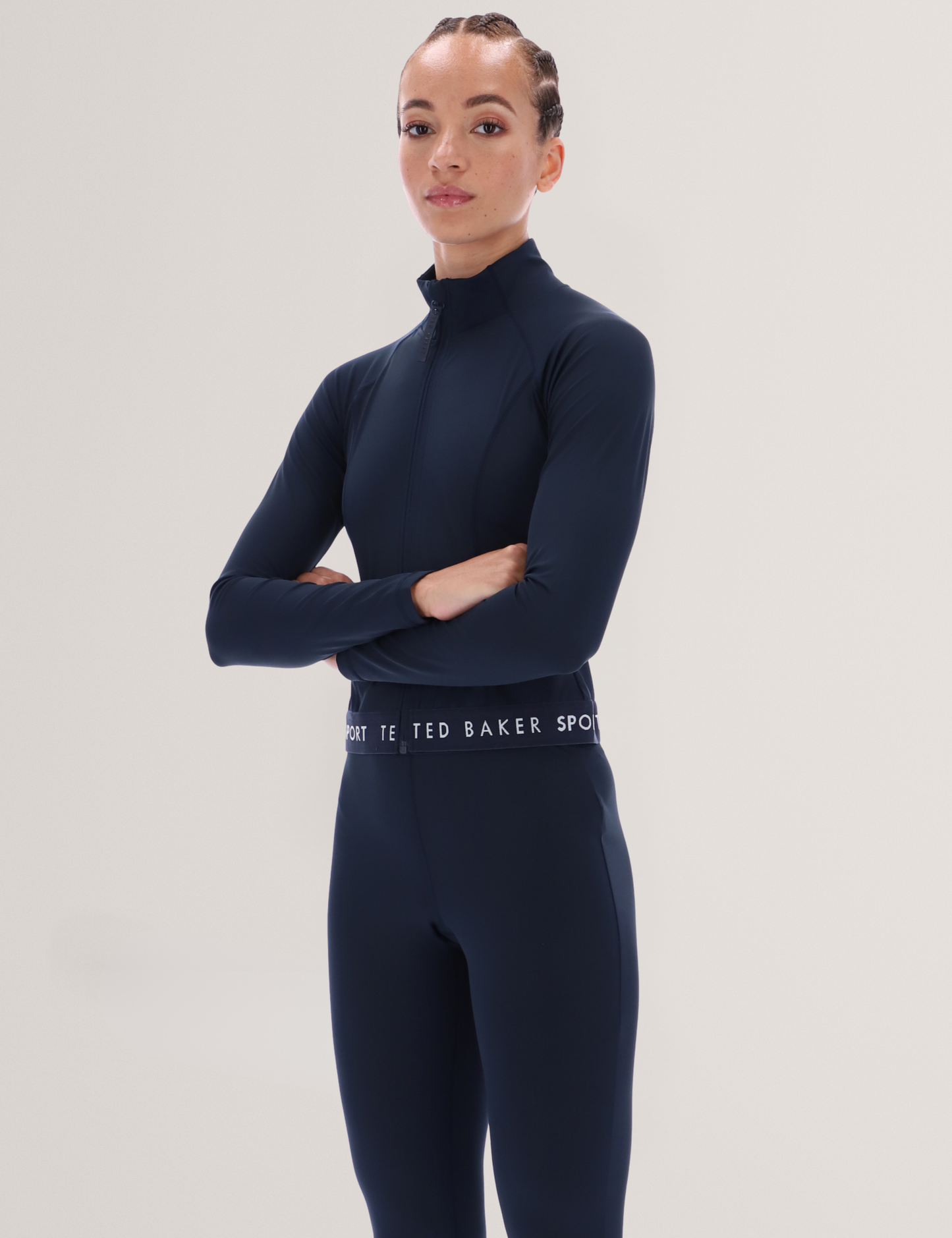 MARIE: Essentials Cropped Zip-Up Jacket