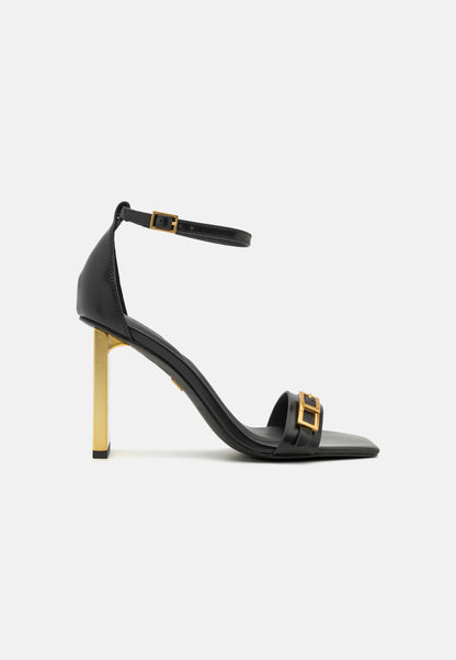 Women's Vidah-Buckle Strap Heeled Sandal Black