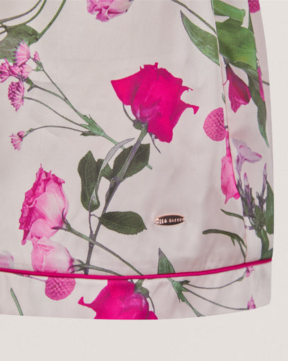 PENNY: SS Printed Satin Set