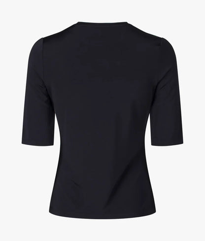 Women's Laurre-Slinky Short Sleeve Jersey Top Black