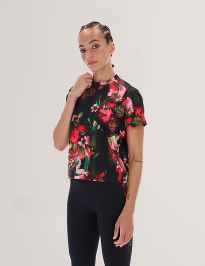 ELSIE: Floral Aeroflow T-Shirt