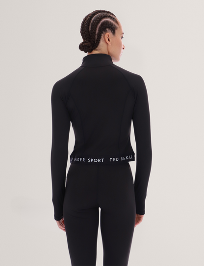 MARIE: Essentials Cropped Zip-Up Jacket