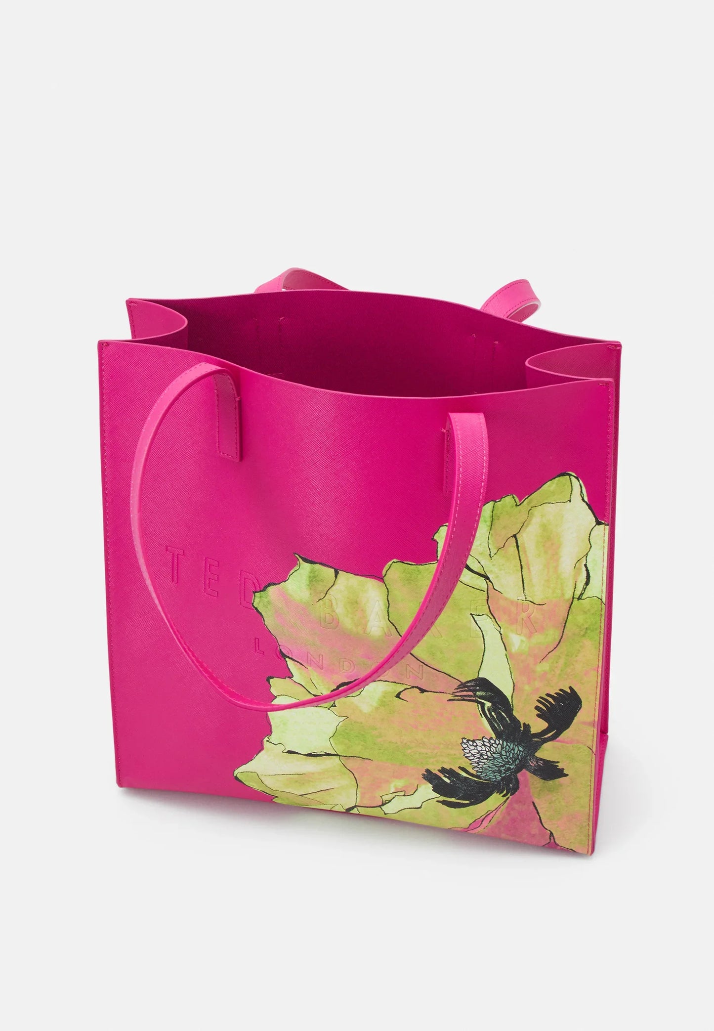 Women's Milicon-Floral Printed Large Icon Bag Brt-Pink