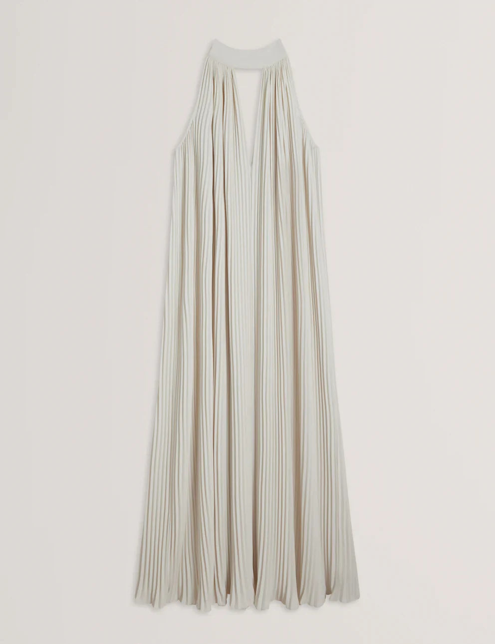 Women's AKALA-Pleated V-neck Sleeveless Maxi Dress
