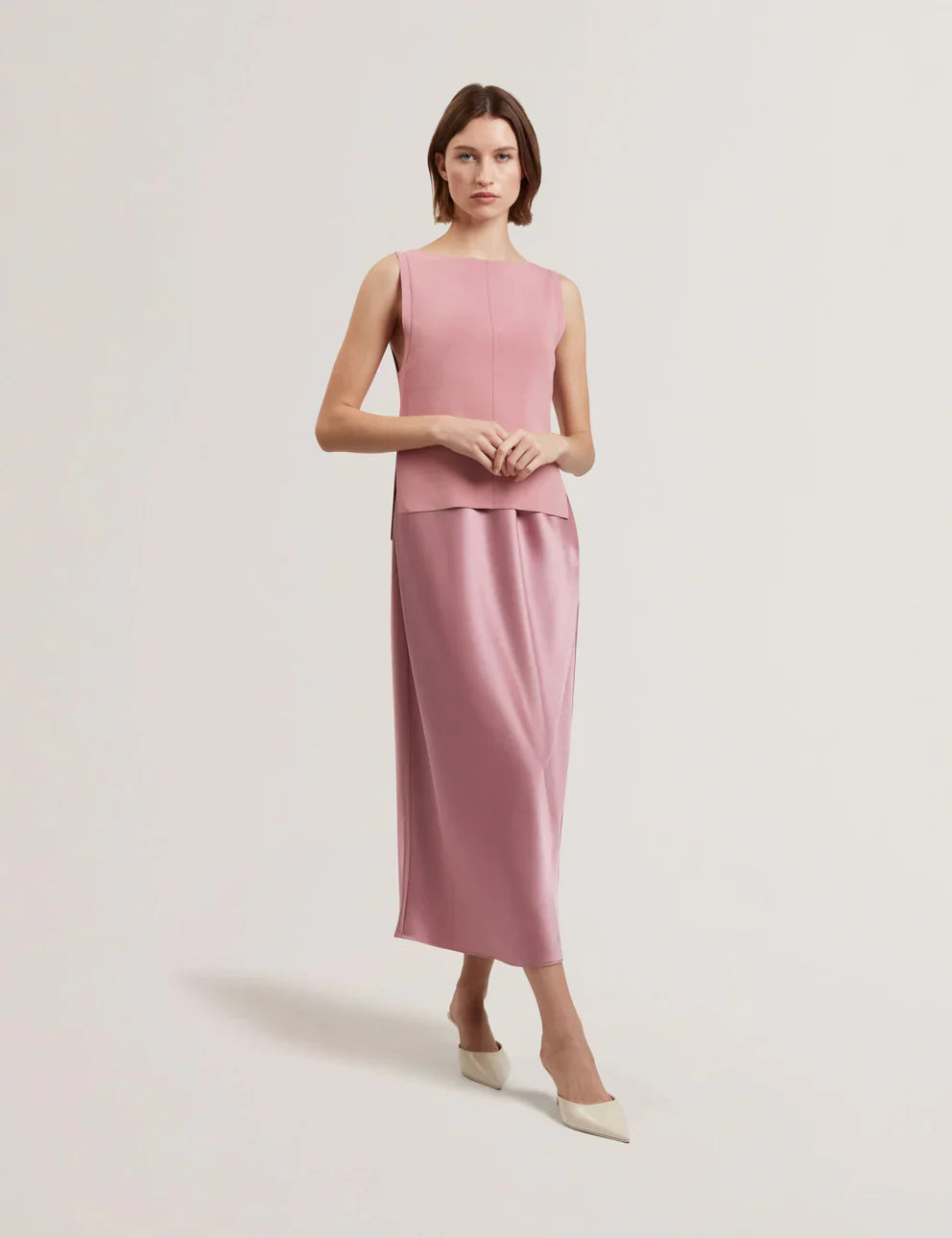 Womens AMMIL Satin Slip Dress