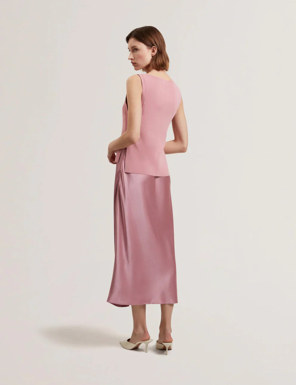 Womens AMMIL Satin Slip Dress