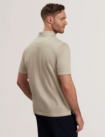 Men's AUGUSO-SS Regular Tonal Jacquard Polo