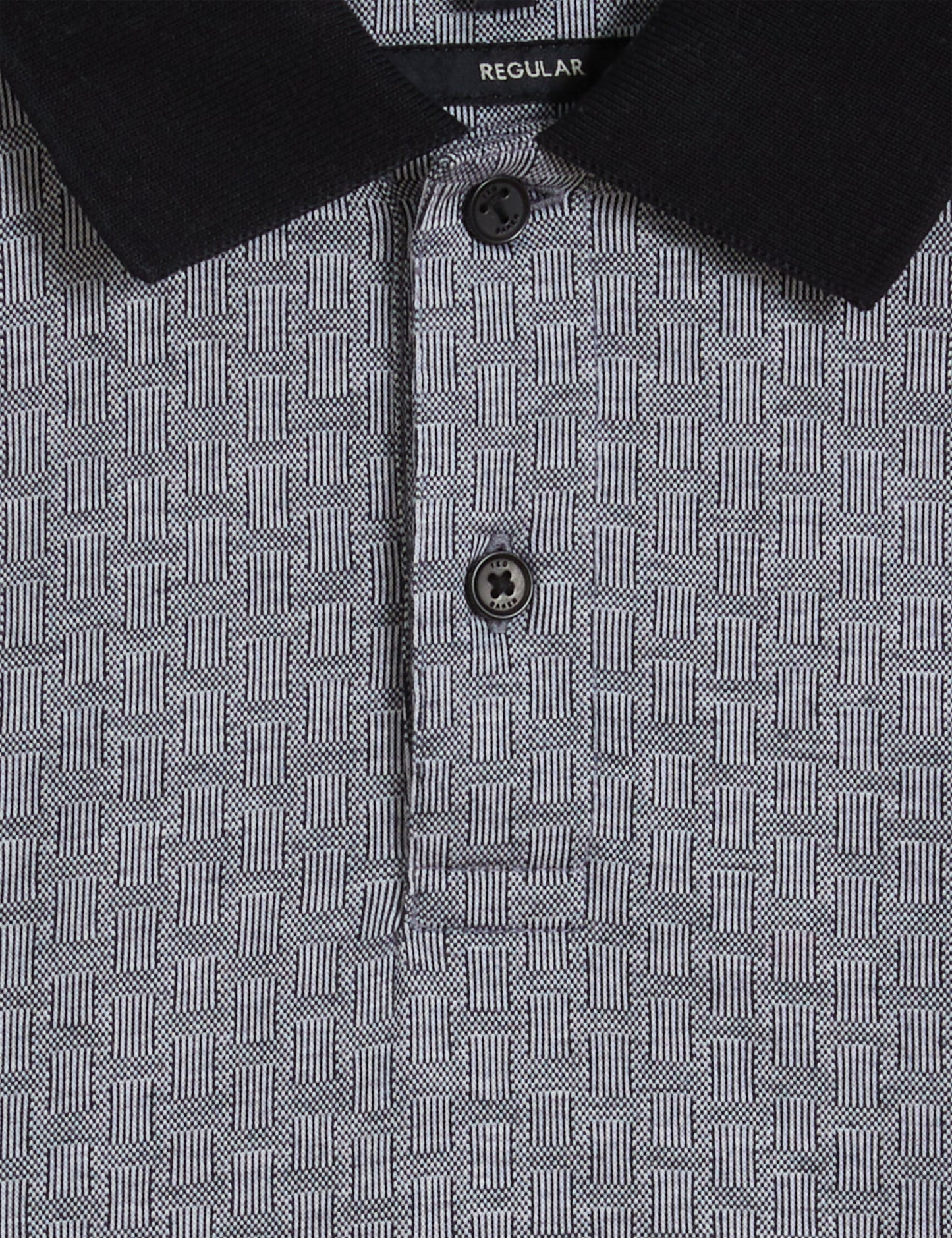 Men's AUGUSO-SS Regular Tonal Jacquard Polo