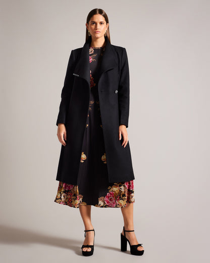 Women's Rose Coat Black