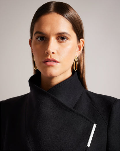 Women's Rose Coat Black