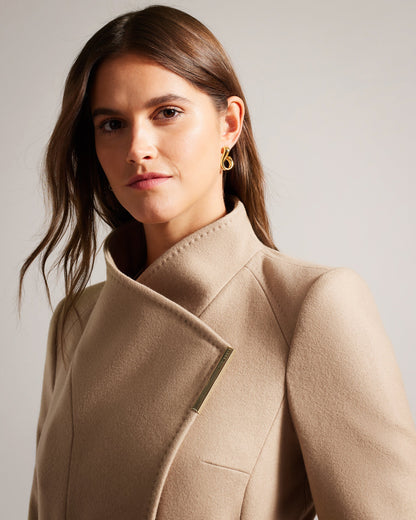 Women's Rose Coat Camel