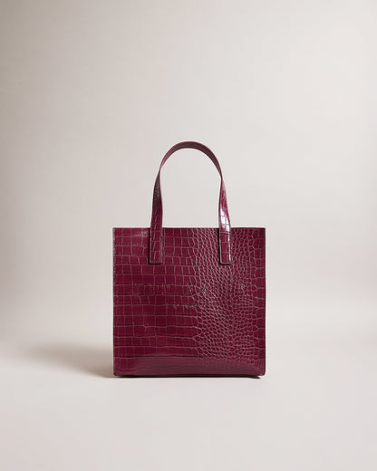 Women's Reptcon-Croc Effect Small Icon Bag Dp-Purple