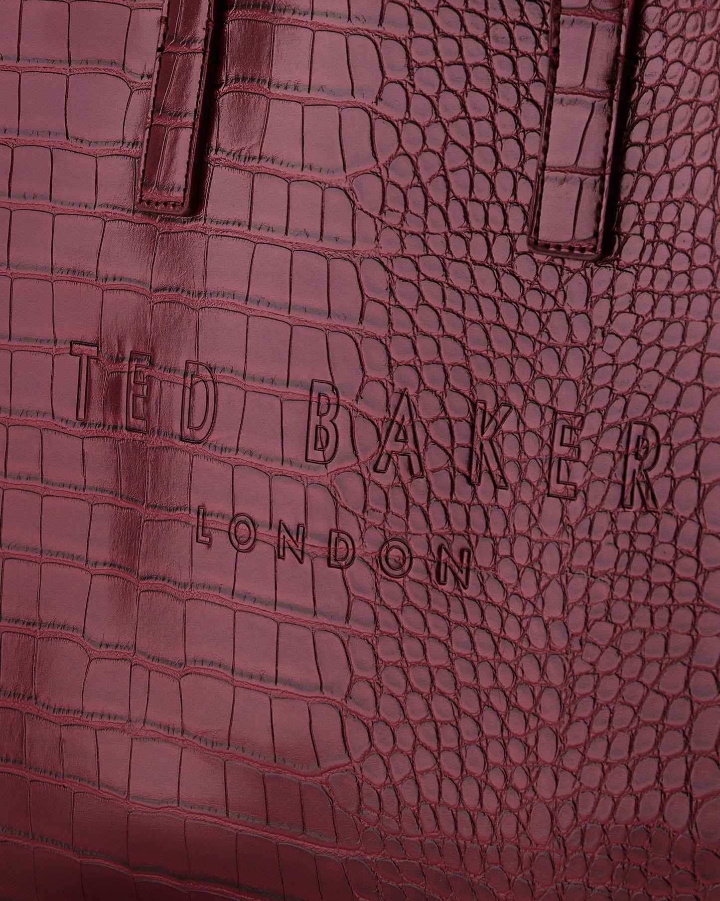 Women's Reptcon-Croc Effect Small Icon Bag Dp-Purple