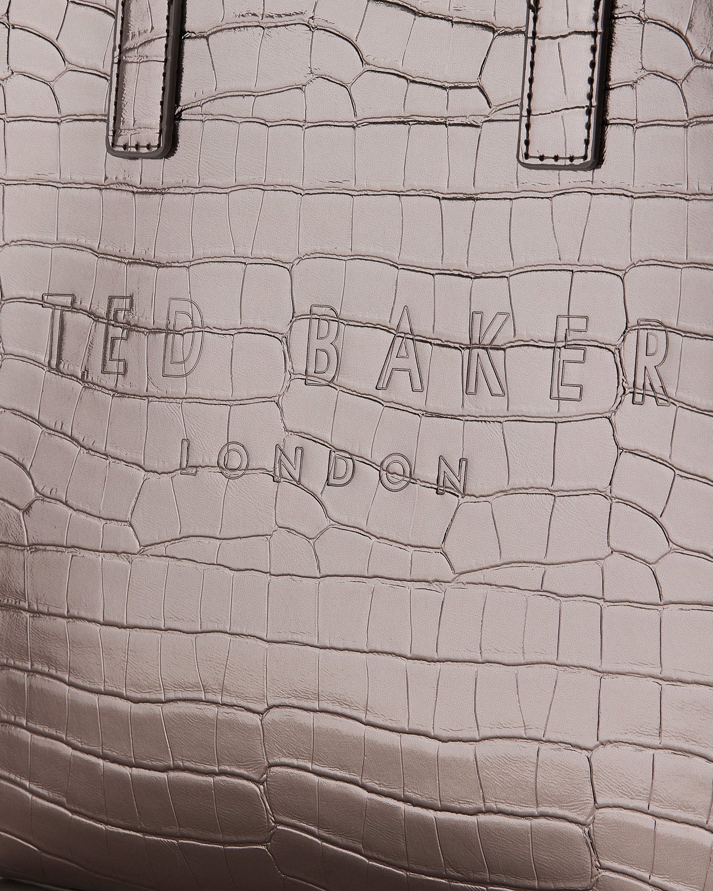 Women's Reptcon-Croc Effect Small Icon Bag Gunmetal