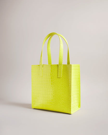 Women's Reptcon-Croc Effect Small Icon Bag Lime