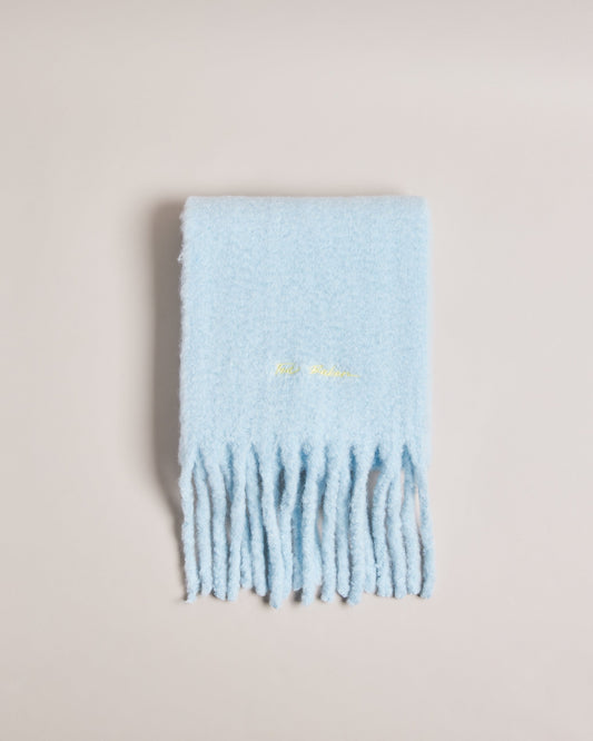 Women's Shelmas-Skinny Woven Scarf Lt-Blue