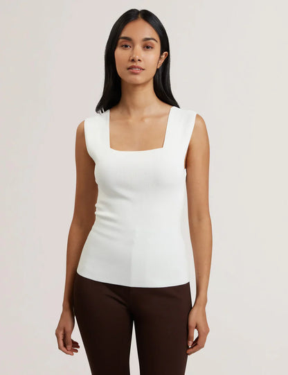 Womens BINKKII-Square Neck Sleeveless Knit