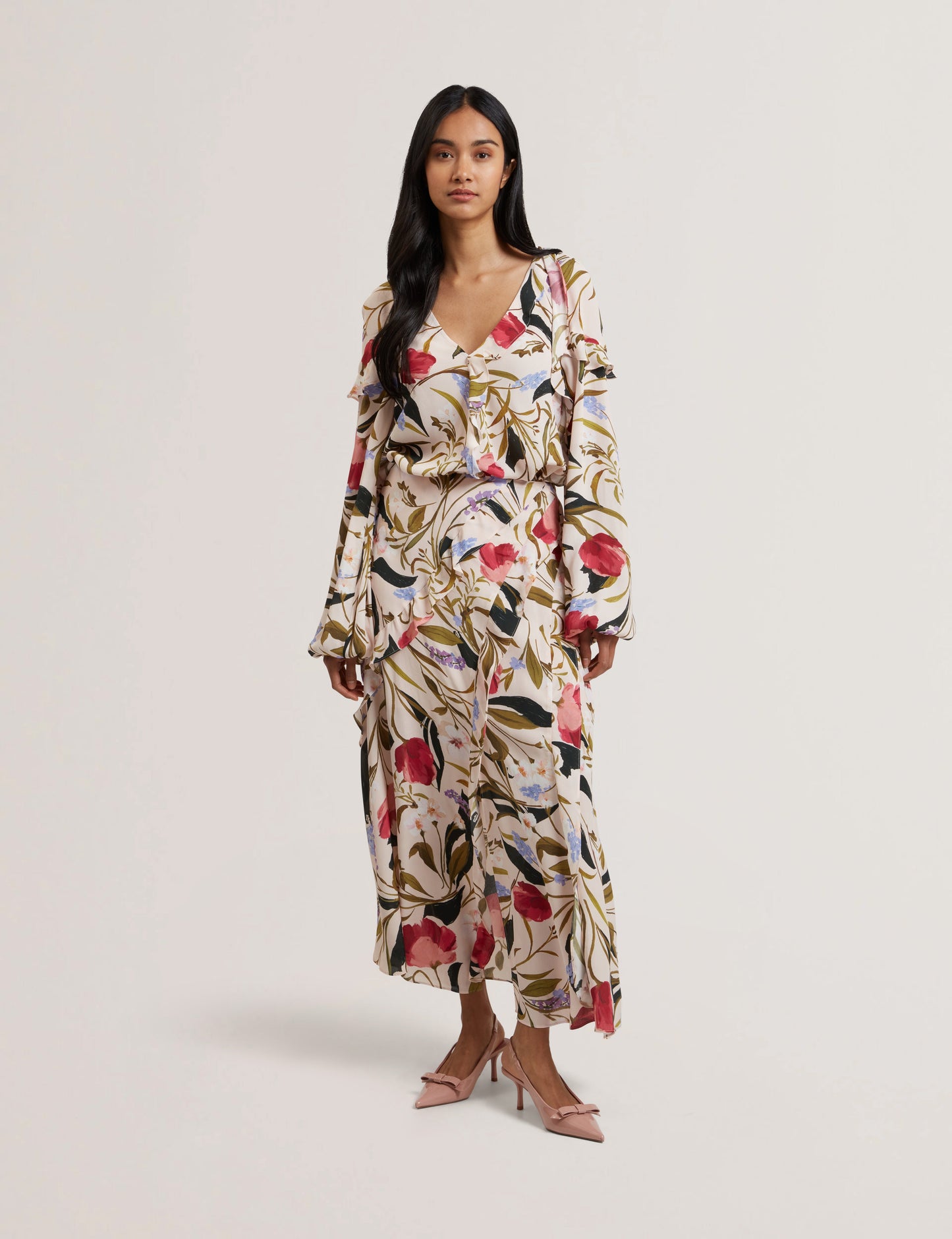 Women's CANDICI-Frill Detail Midi Skirt