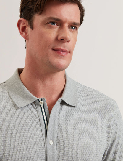 Men's CONNYR-SS Regular Button Through Polo