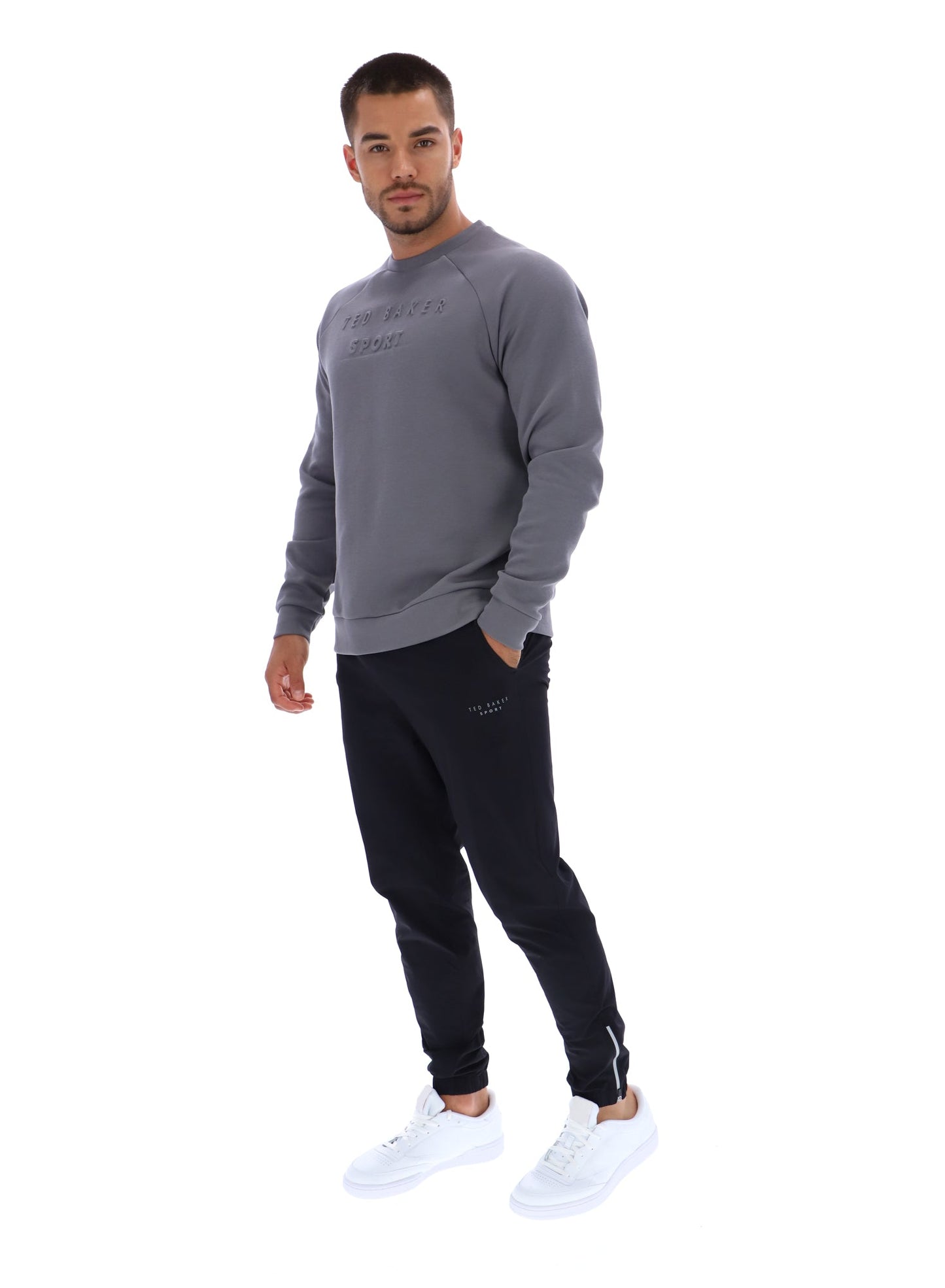 Men's CRAIG-Logo Scuba Sweat Dk-Grey