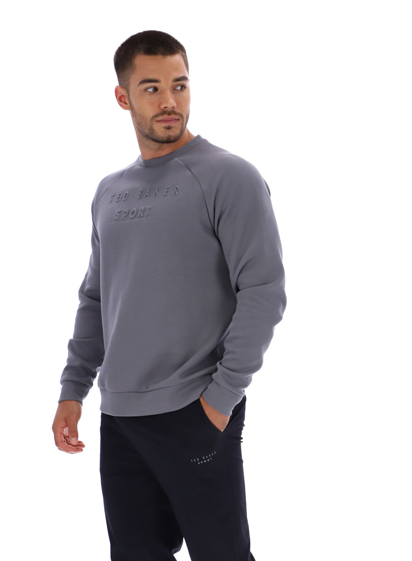 Men's CRAIG-Logo Scuba Sweat Dk-Grey