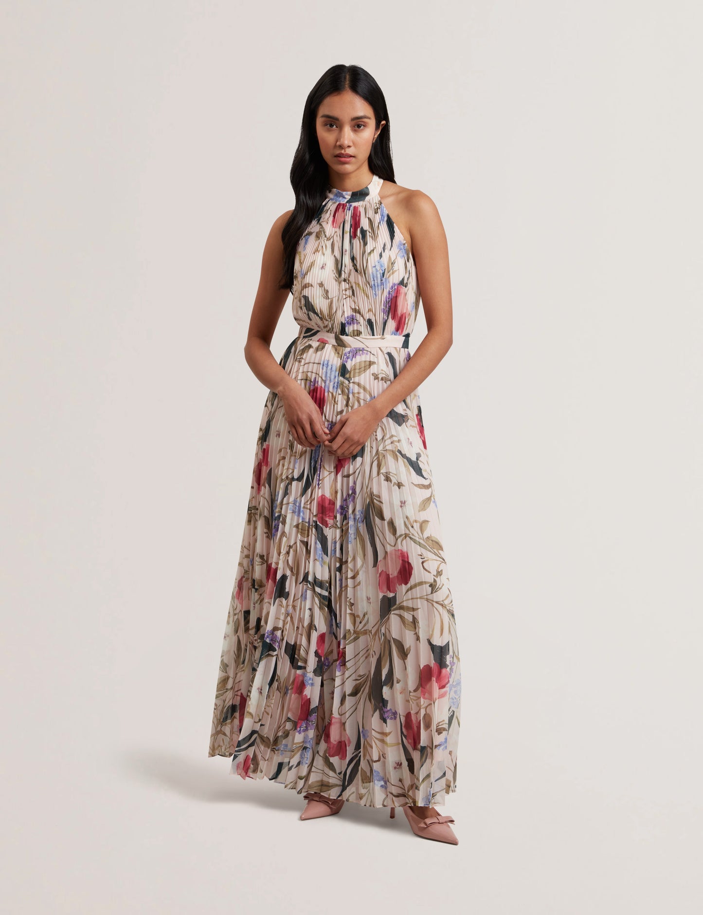 Womens CURCLOA-Pleated Wide Leg Jumpsuit