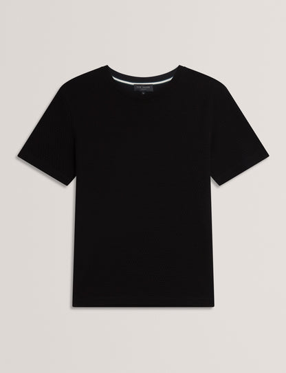 Mens CURLYS-SS Regular Textured T-shirt