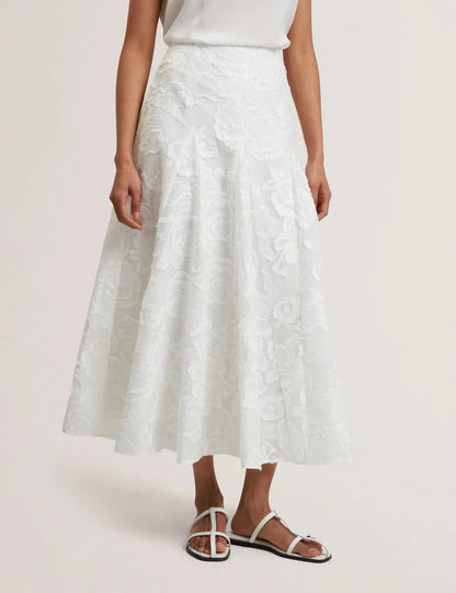 Womens ECCRINA-Textured Rose Skirt