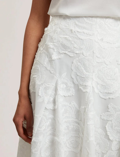 Womens ECCRINA-Textured Rose Skirt
