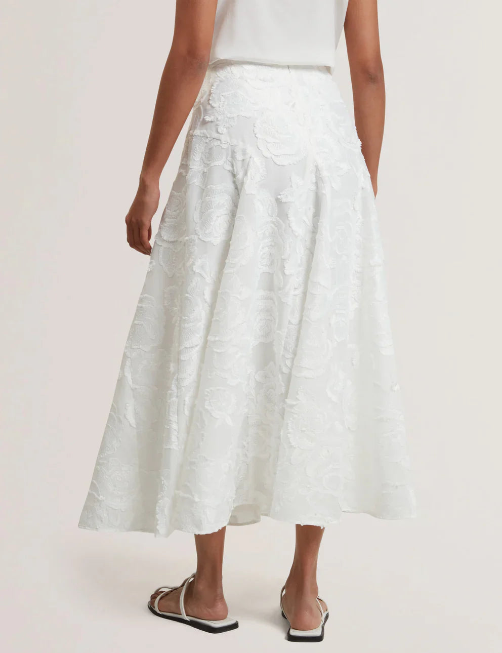 Womens ECCRINA-Textured Rose Skirt