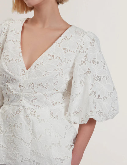 Womens ELLARI-Balloon Sleeve Top