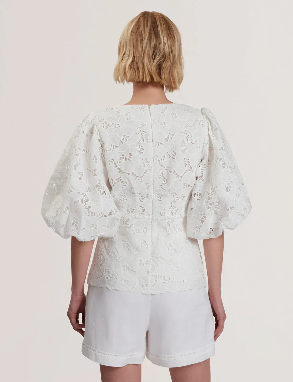 Womens ELLARI-Balloon Sleeve Top