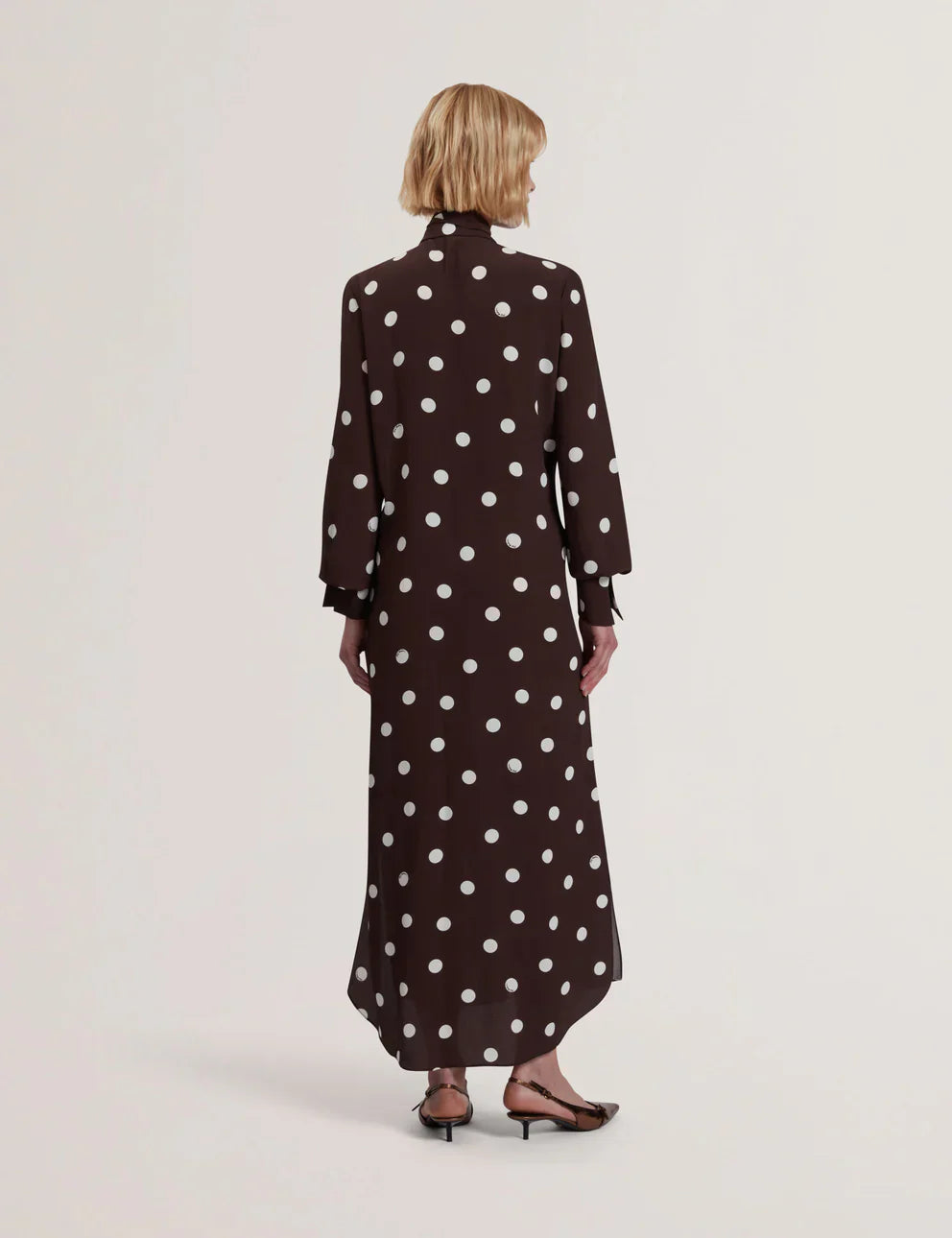 Womens ELNIE-Scarf Detail Midi Dress