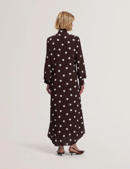 Womens ELNIE-Scarf Detail Midi Dress