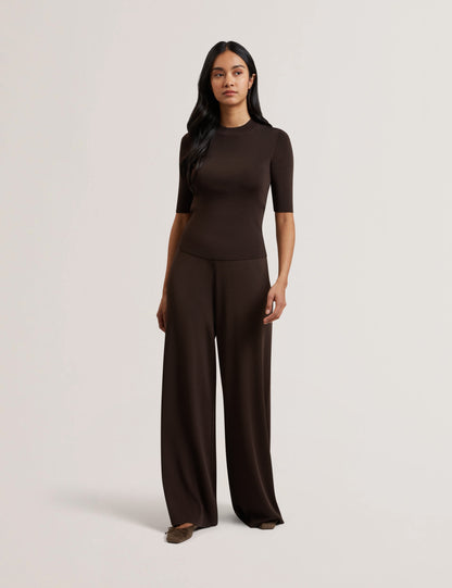 Women's FELIXIA-Knitted Half Sleeve Tee