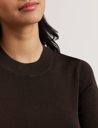 Women's FELIXIA-Knitted Half Sleeve Tee