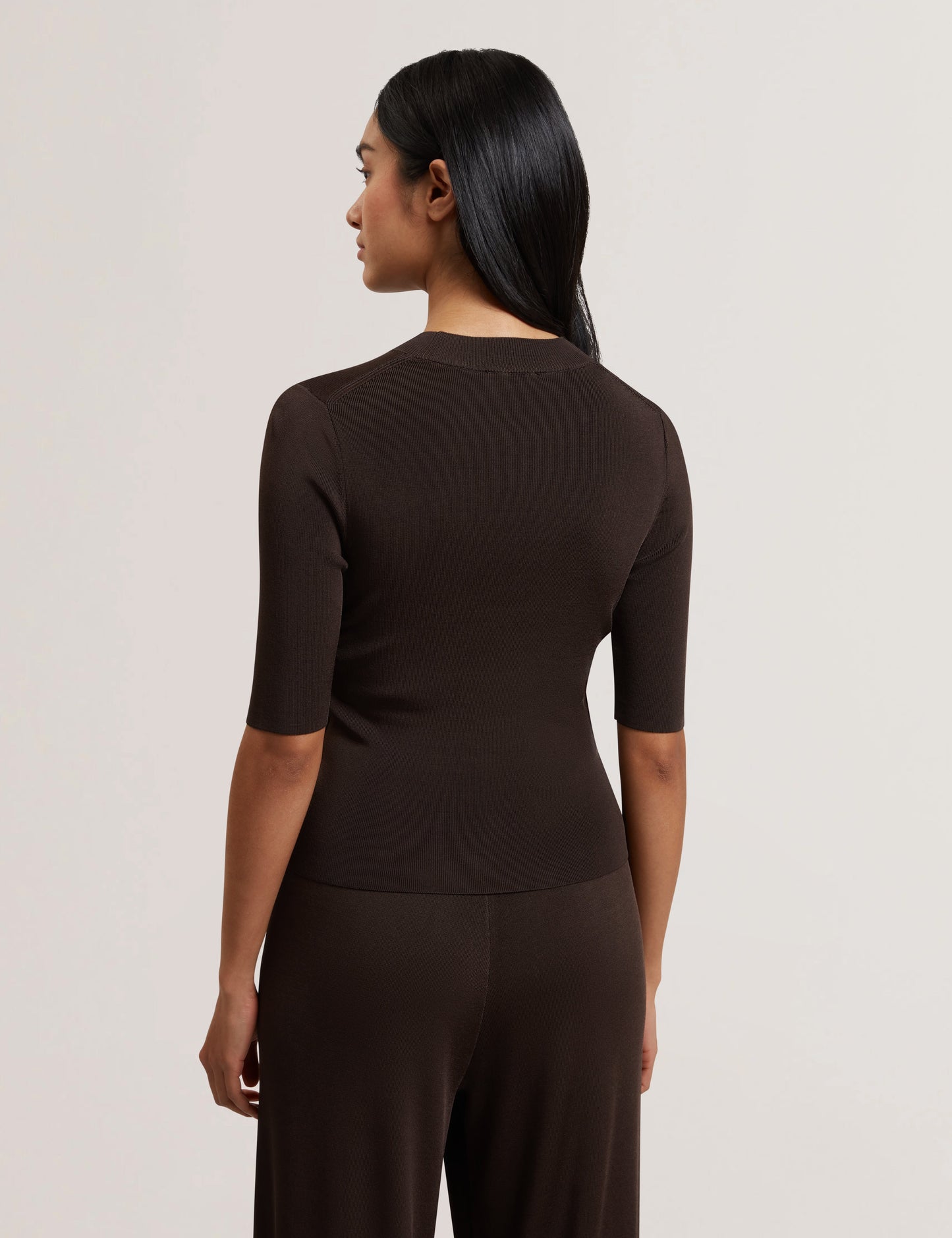 Women's FELIXIA-Knitted Half Sleeve Tee