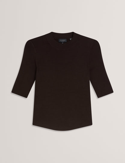 Women's FELIXIA-Knitted Half Sleeve Tee
