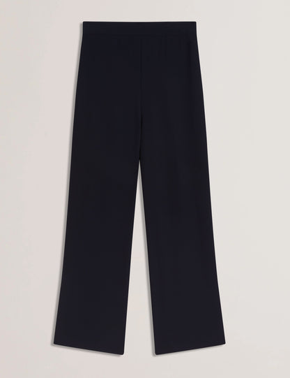 Women's GORJJA-Piping Detail Wide Leg Crepe Navy