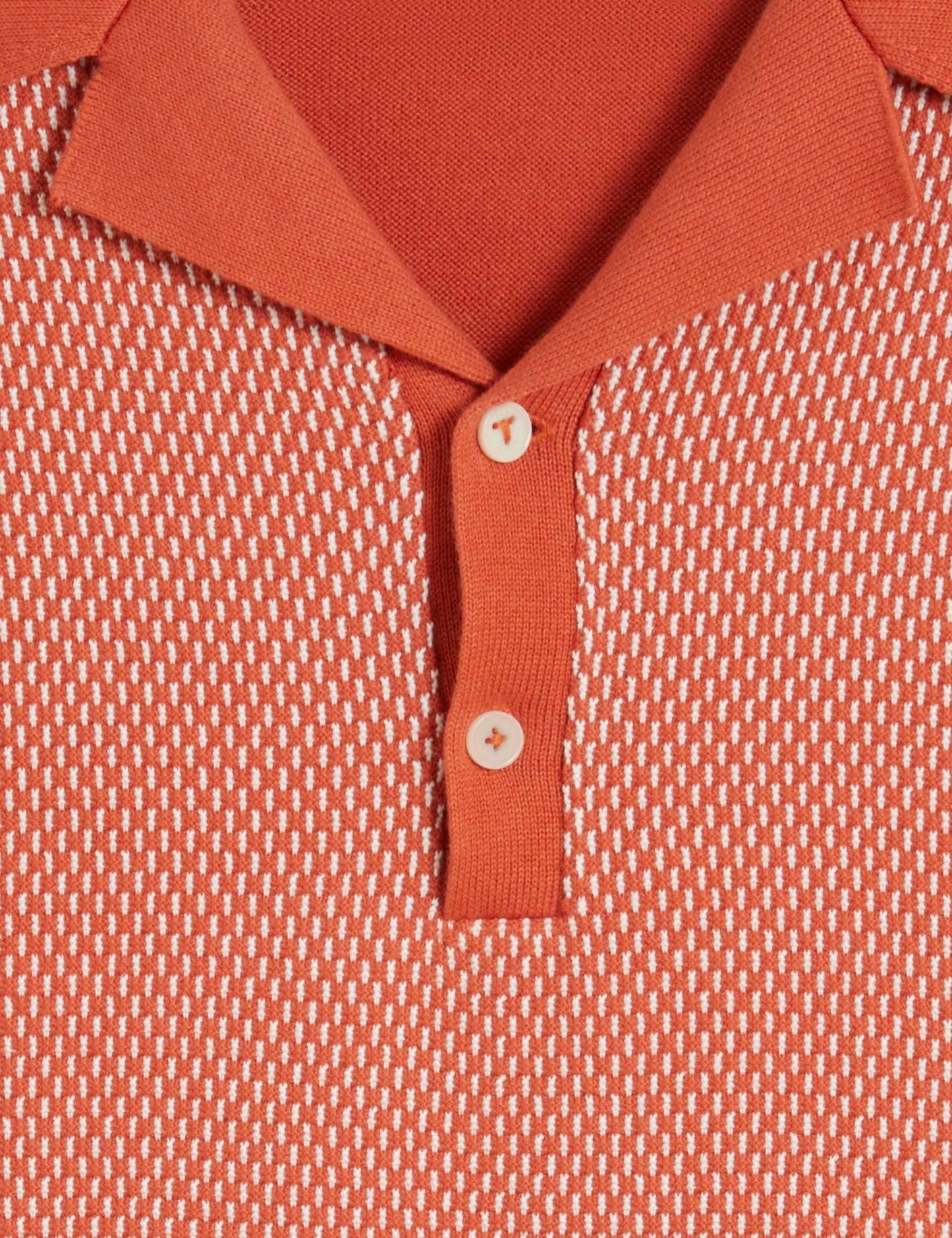Men's GREGRY-SS Small Stitch Knitted Polo Red