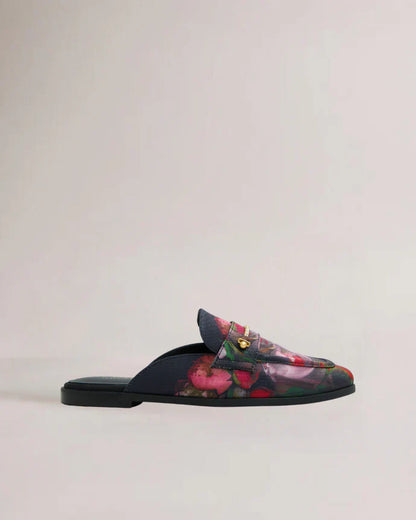 Women's ZOLAAA-Flat Mule Loafer with Signatu