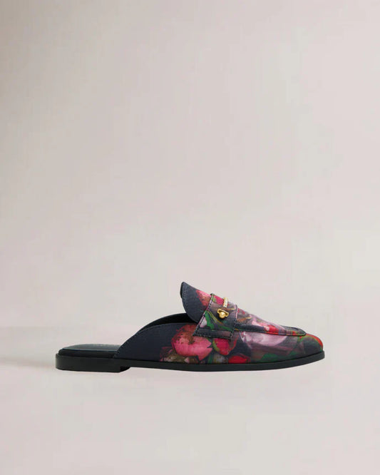 Women's ZOLAAA-Flat Mule Loafer with Signatu